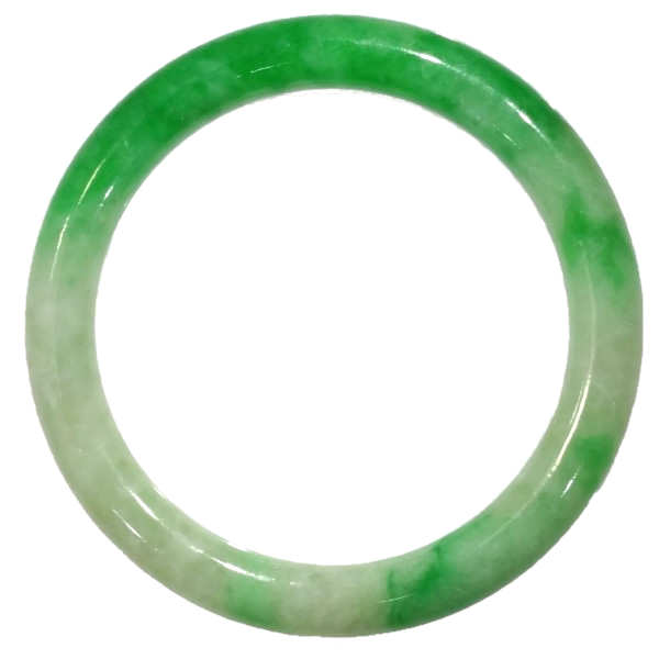 Certified top quality natural Jadeite antique bangle of 194.73 ct. A-Jade, trans